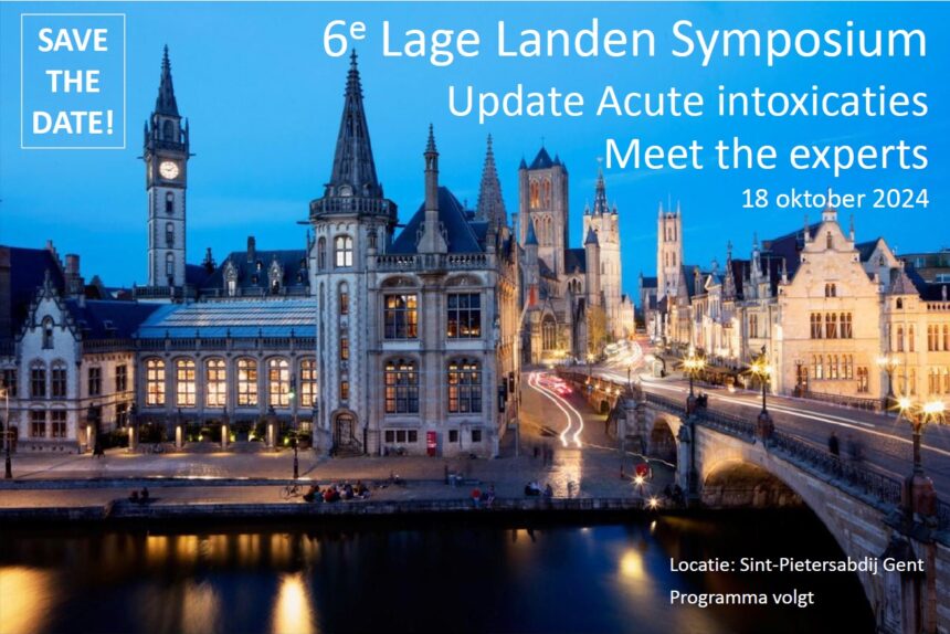 Save the Date – 6de Lage Landen Symposium ‘Update Acute Intoxicaties’ – 18 oktober 2024 te Gent